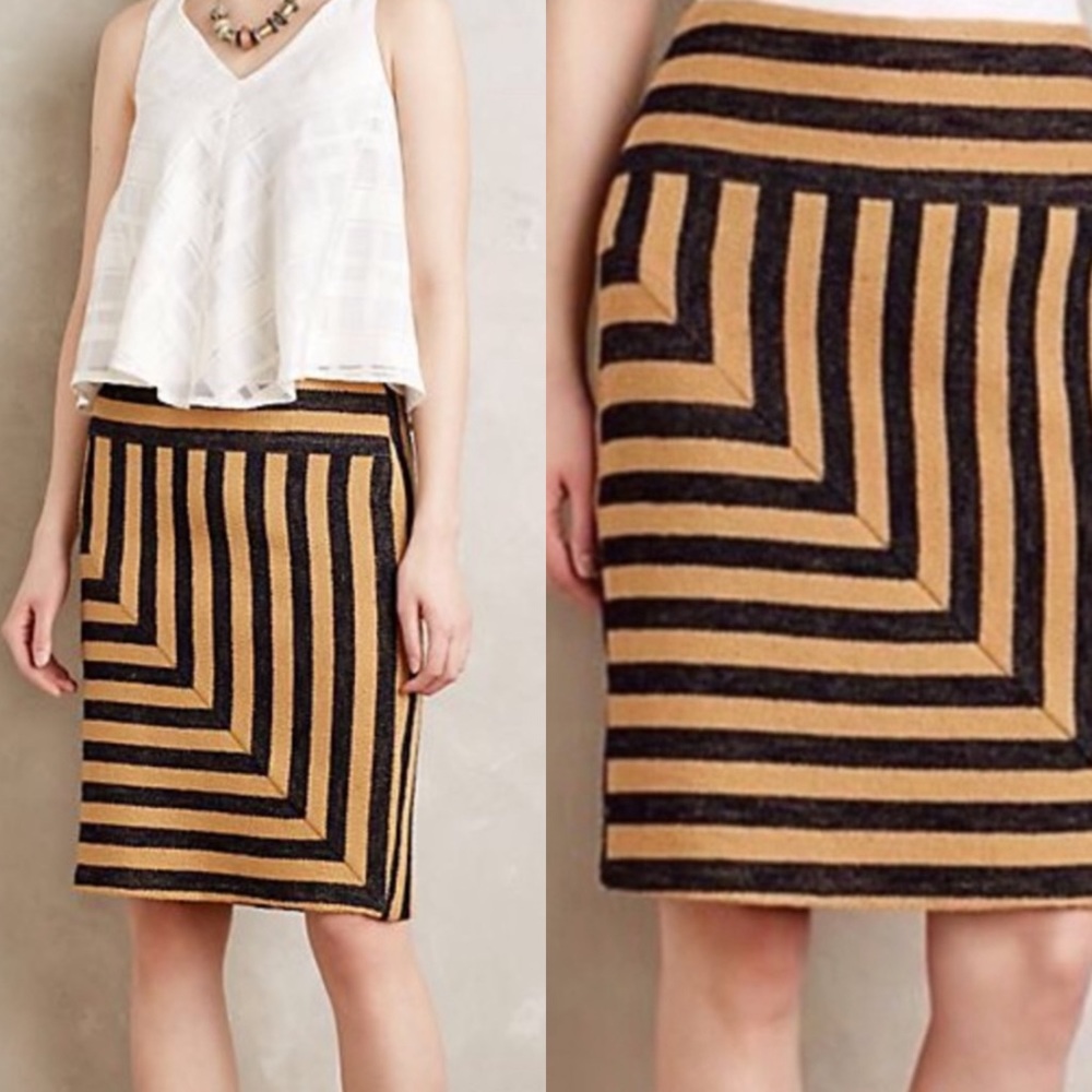 Anthropologie Eva Franco Angler Pencil Skirt